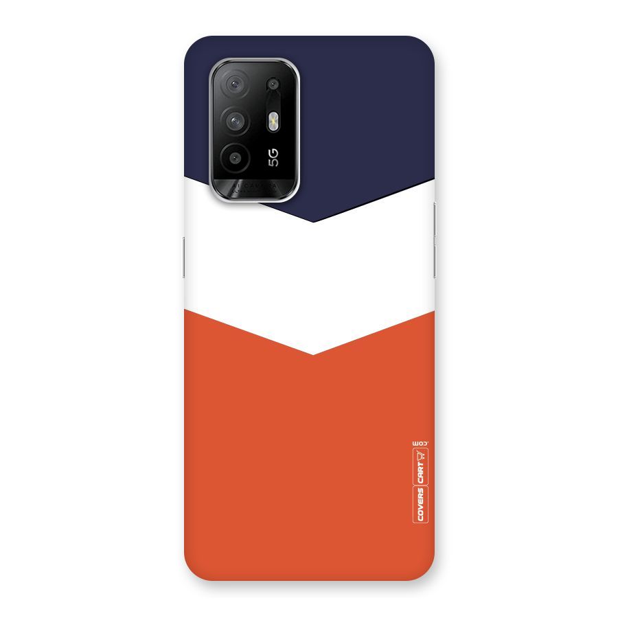 Three Colour Pattern Back Case for Oppo F19 Pro Plus 5G
