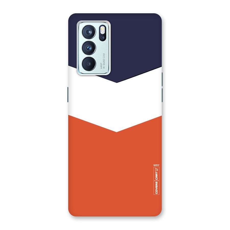 Three Colour Pattern Back Case for Oppo Reno6 Pro 5G