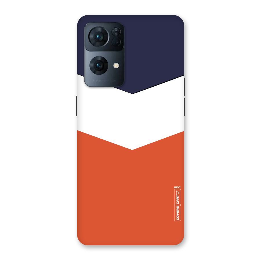 Three Colour Pattern Back Case for Oppo Reno7 Pro 5G