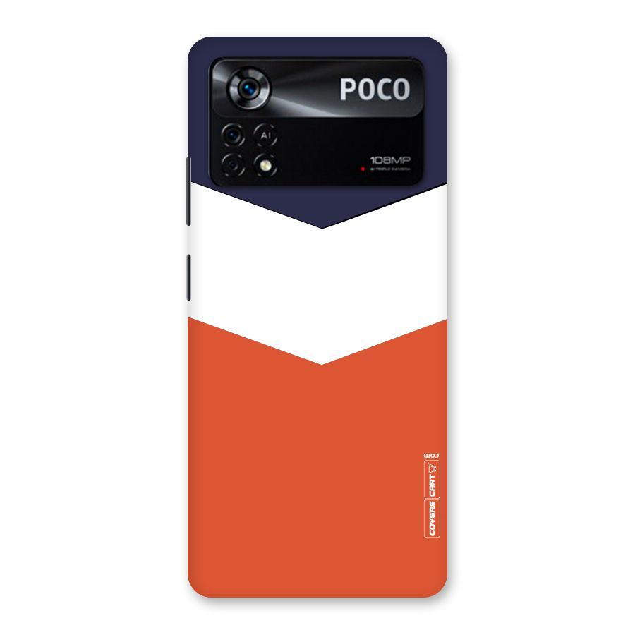 Three Colour Pattern Back Case for Poco X4 Pro 5G