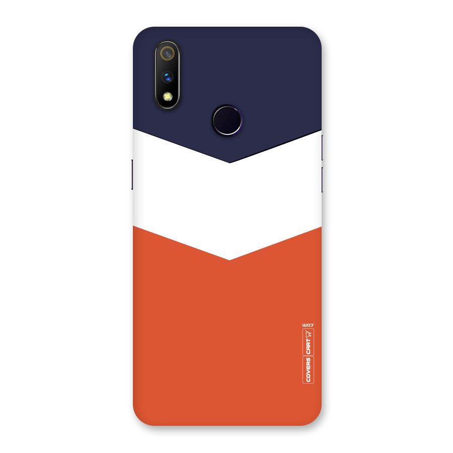 Three Colour Pattern Back Case for Realme 3 Pro