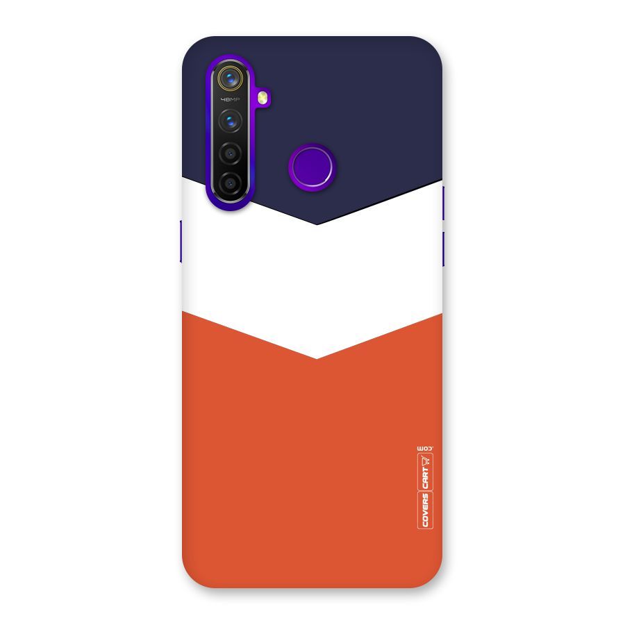 Three Colour Pattern Back Case for Realme 5 Pro