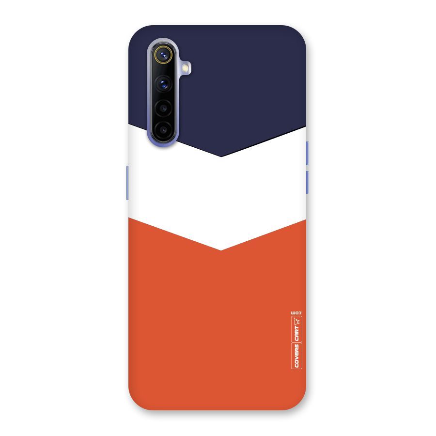 Three Colour Pattern Back Case for Realme 6