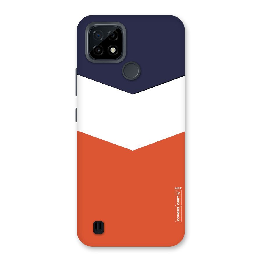 Three Colour Pattern Back Case for Realme C21