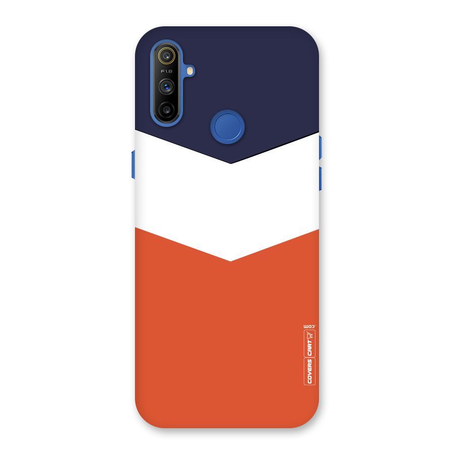 Three Colour Pattern Back Case for Realme Narzo 10A