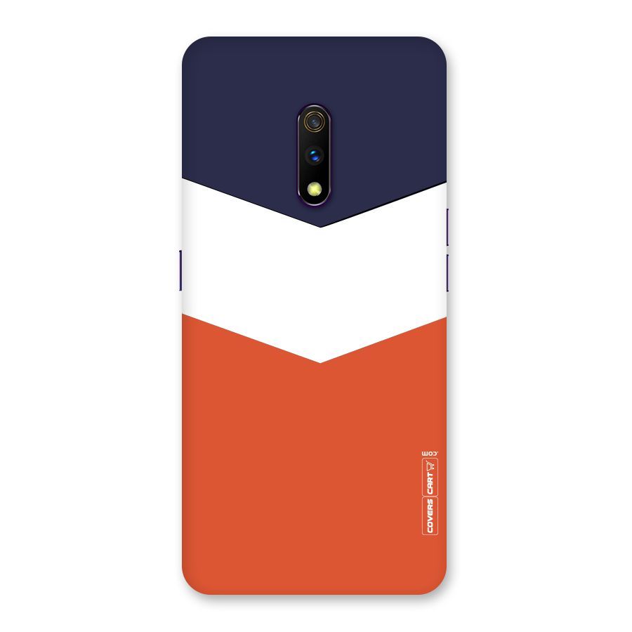 Three Colour Pattern Back Case for Realme X