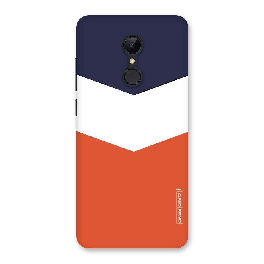 Three Colour Pattern Back Case for Redmi 5