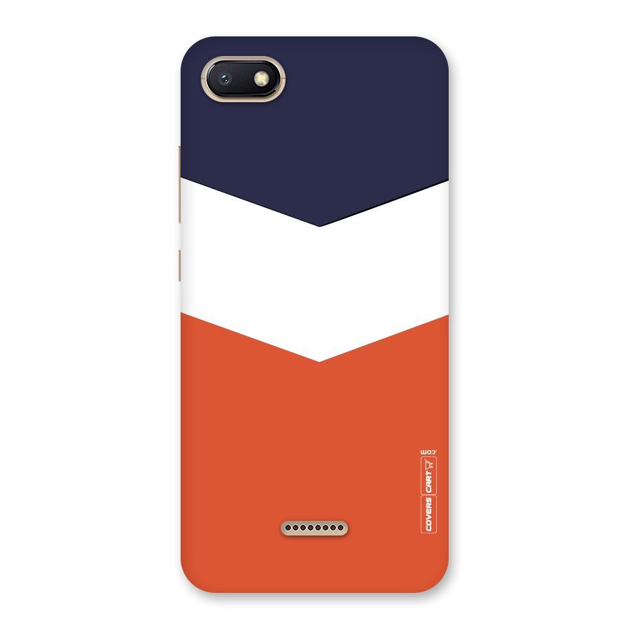 Three Colour Pattern Back Case for Redmi 6A