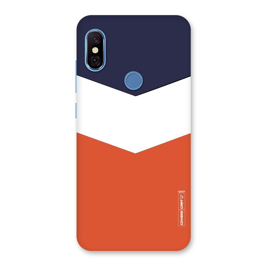 Three Colour Pattern Back Case for Redmi Note 6 Pro