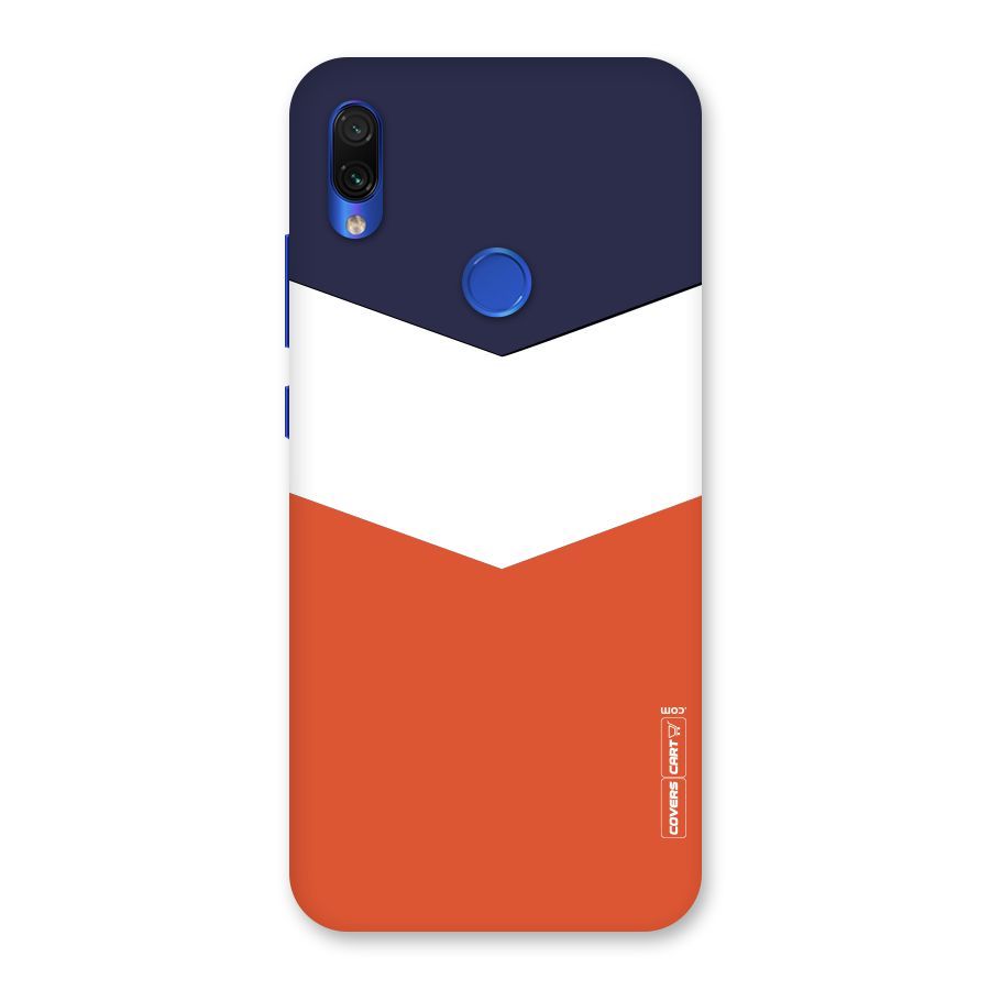 Three Colour Pattern Back Case for Redmi Note 7S