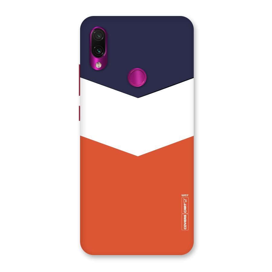 Three Colour Pattern Back Case for Redmi Note 7 Pro
