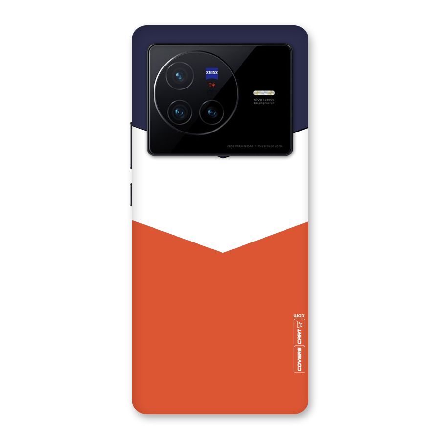 Three Colour Pattern Back Case for Vivo X80