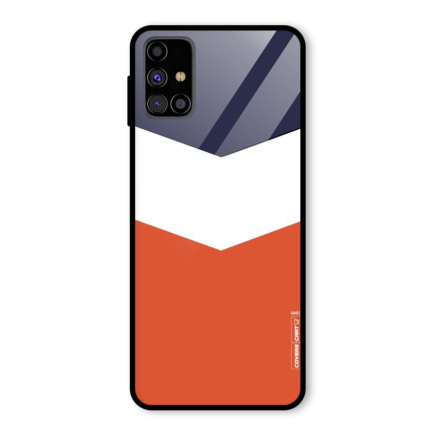Three Colour Pattern Glass Back Case for Galaxy M31s