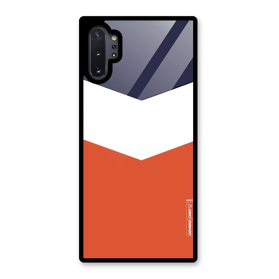 Three Colour Pattern Glass Back Case for Galaxy Note 10 Plus