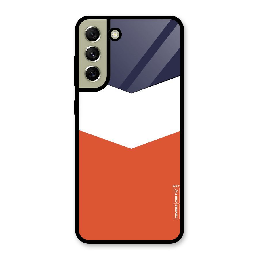 Three Colour Pattern Glass Back Case for Galaxy S21 FE 5G