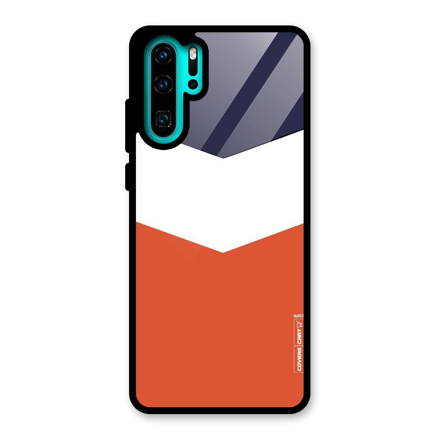 Three Colour Pattern Glass Back Case for Huawei P30 Pro