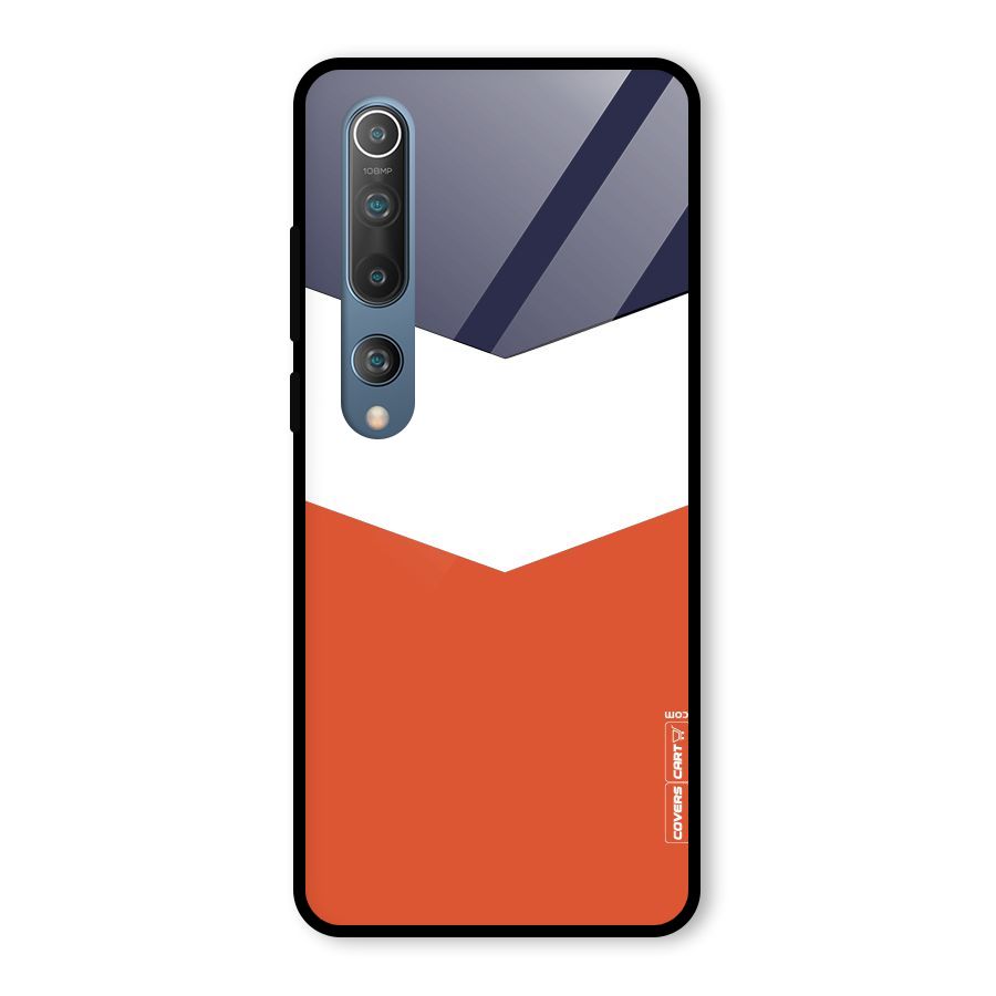 Three Colour Pattern Glass Back Case for Mi 10