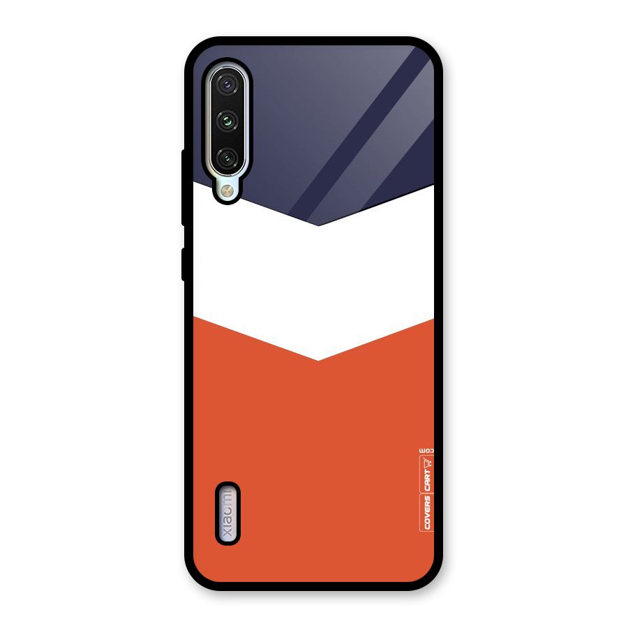 Three Colour Pattern Glass Back Case for Mi A3
