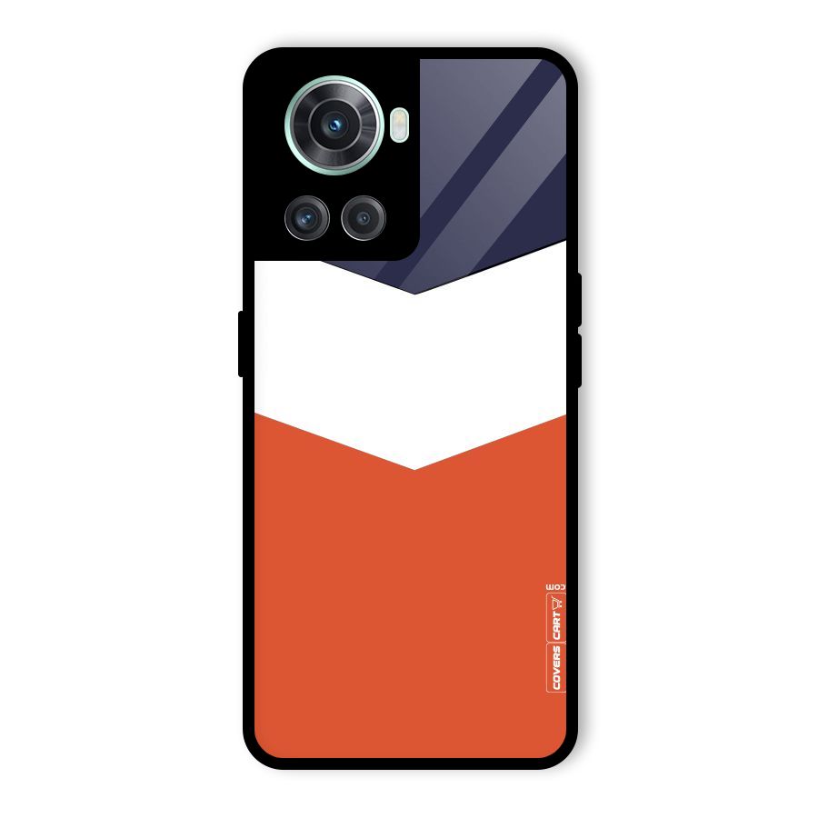 Three Colour Pattern Glass Back Case for OnePlus 10R