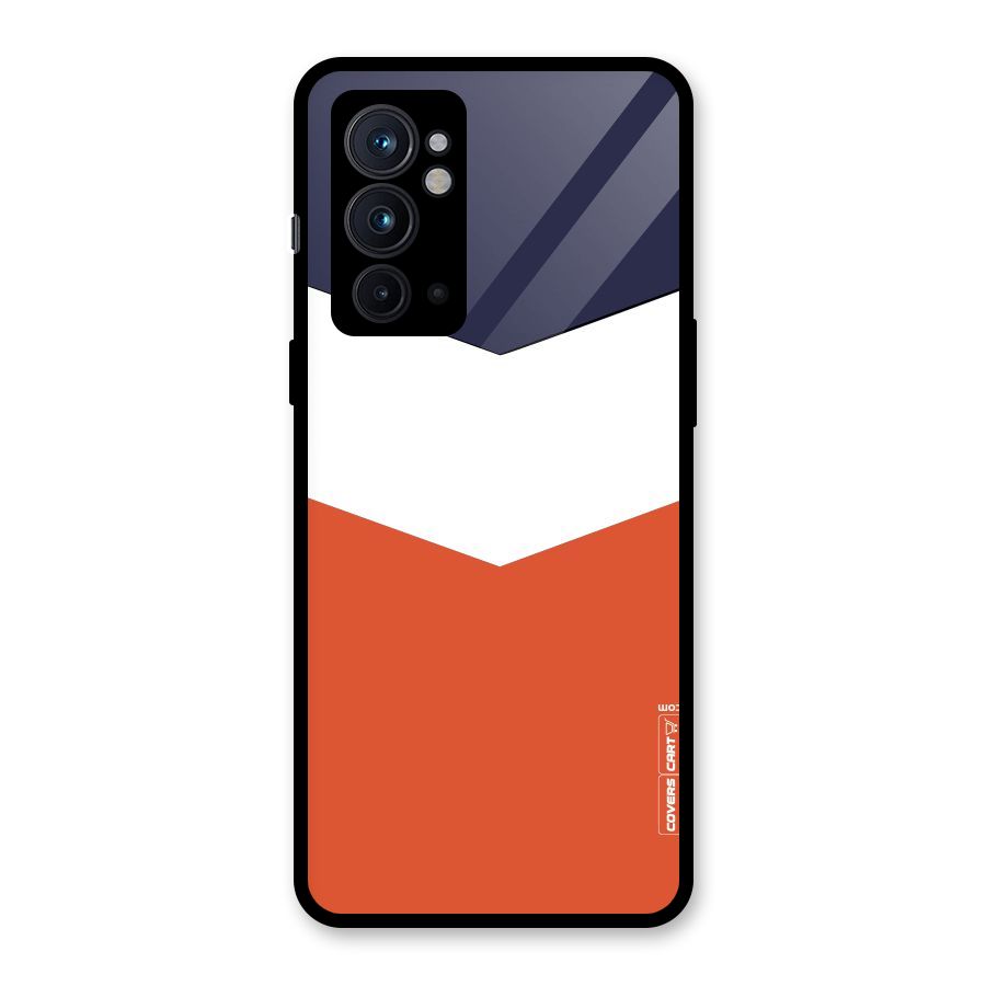Three Colour Pattern Glass Back Case for OnePlus 9RT 5G