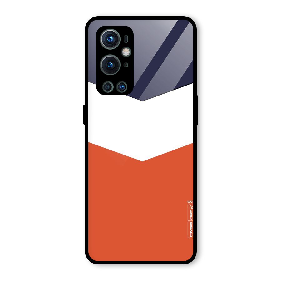 Three Colour Pattern Glass Back Case for OnePlus 9 Pro