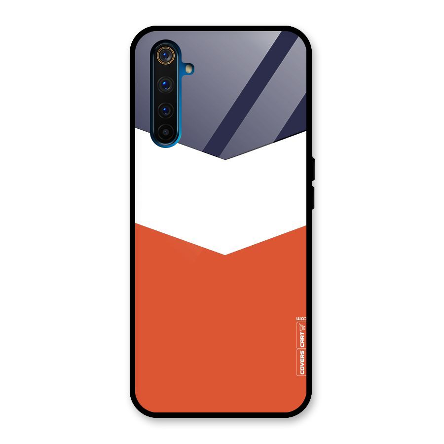 Three Colour Pattern Glass Back Case for Realme 6 Pro