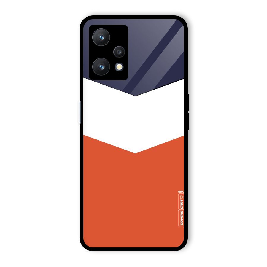 Three Colour Pattern Glass Back Case for Realme 9 Pro 5G