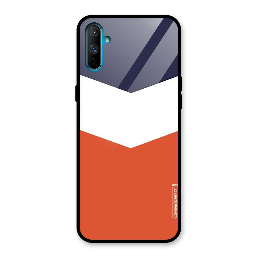 Three Colour Pattern Glass Back Case for Realme C3