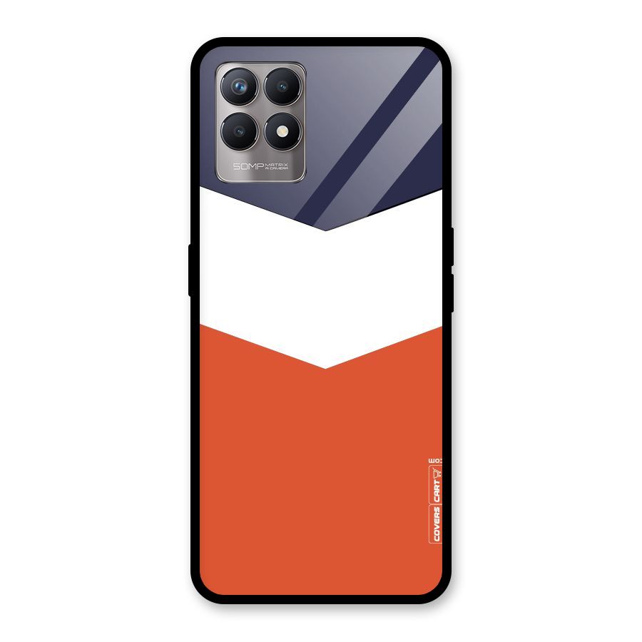 Three Colour Pattern Glass Back Case for Realme Narzo 50