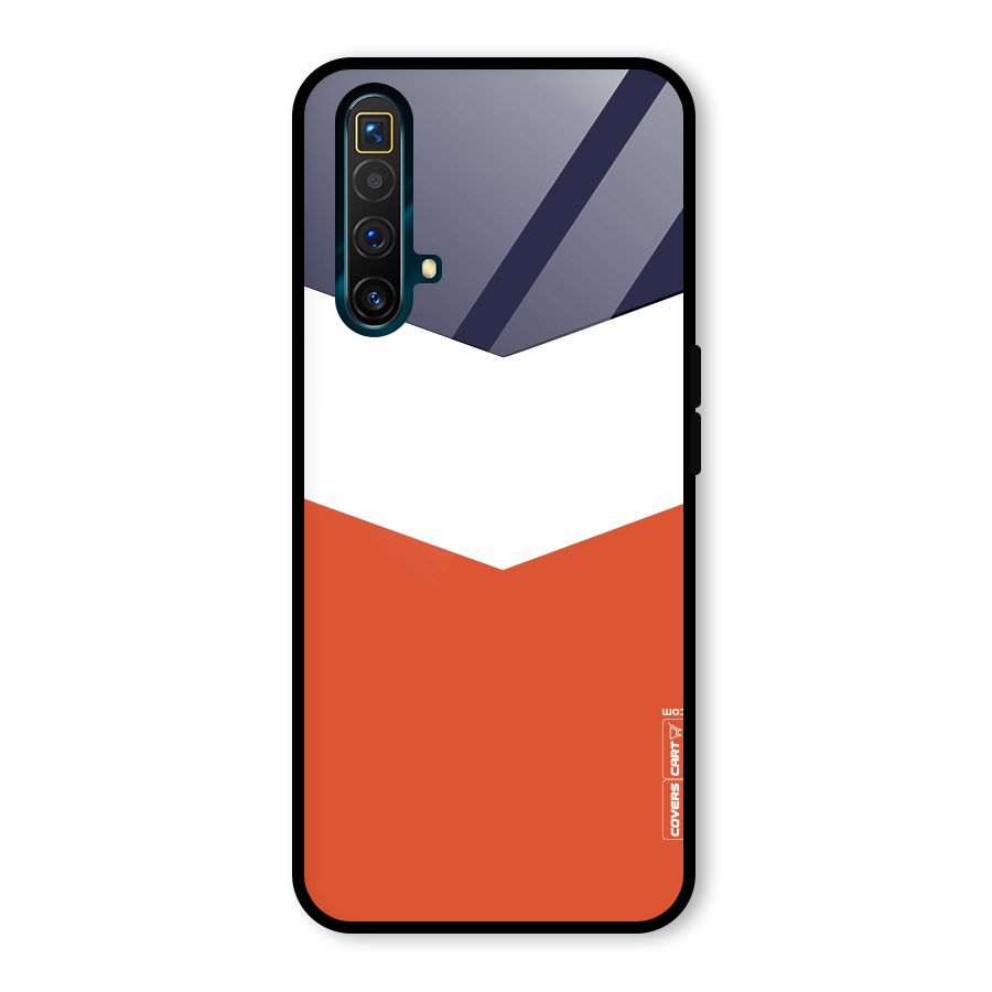 Three Colour Pattern Glass Back Case for Realme X3