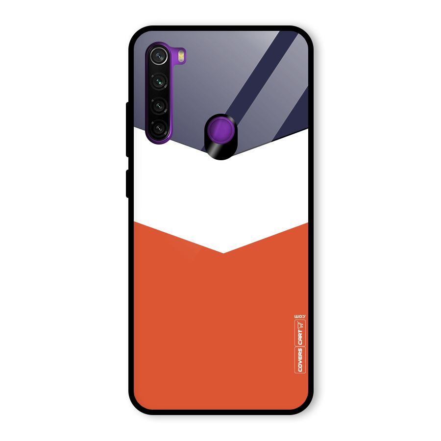 Three Colour Pattern Glass Back Case for Redmi Note 8