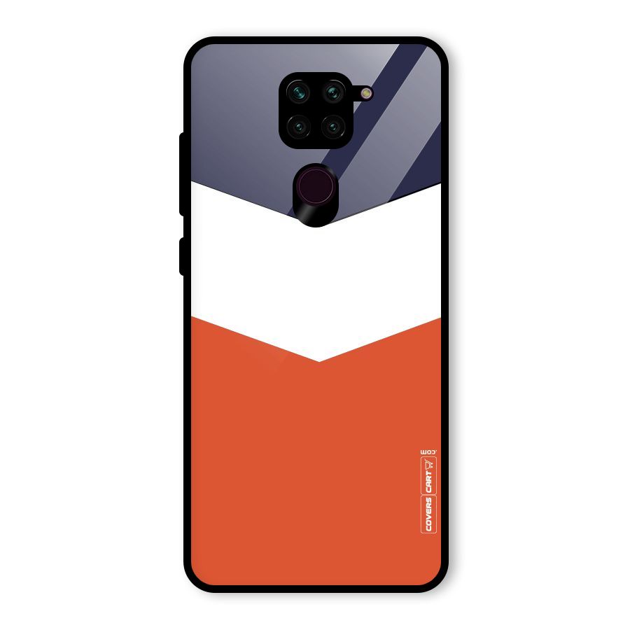 Three Colour Pattern Glass Back Case for Redmi Note 9