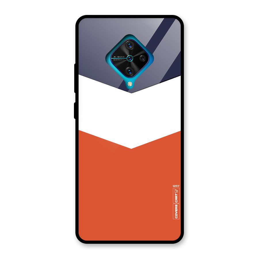 Three Colour Pattern Glass Back Case for Vivo S1 Pro
