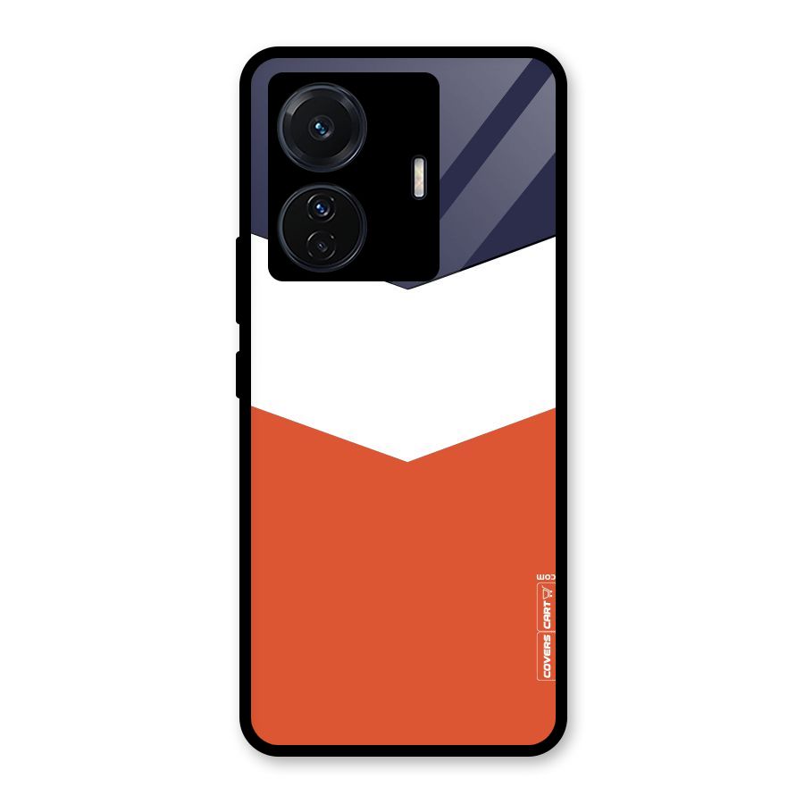 Three Colour Pattern Glass Back Case for Vivo T1 Pro