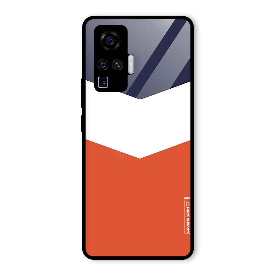 Three Colour Pattern Glass Back Case for Vivo X50 Pro