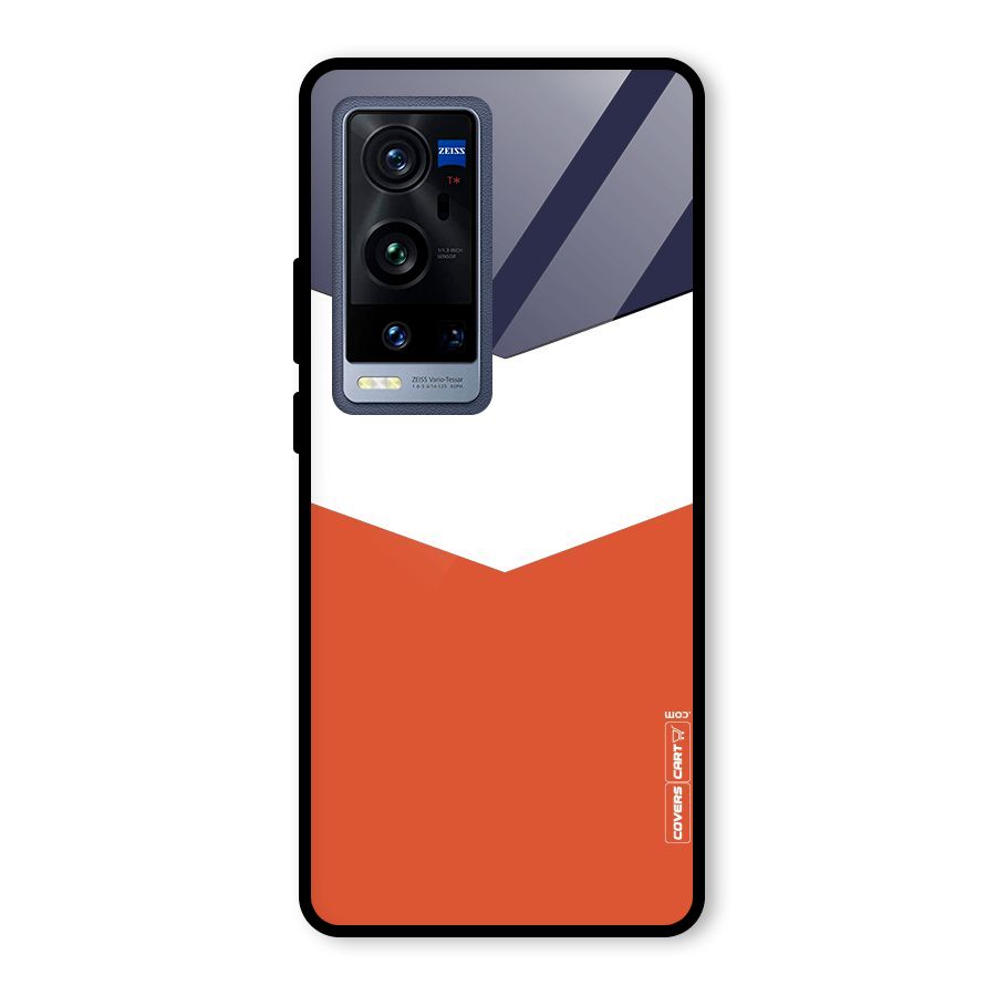 Three Colour Pattern Glass Back Case for Vivo X60 Pro Plus