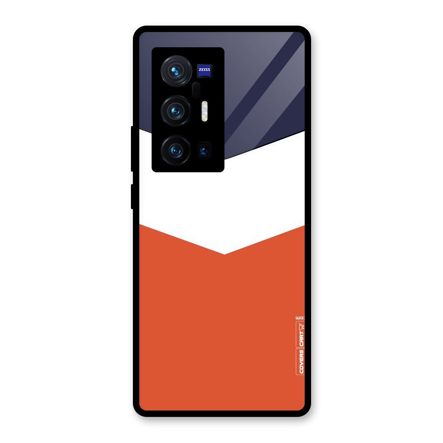 Three Colour Pattern Glass Back Case for Vivo X70 Pro Plus