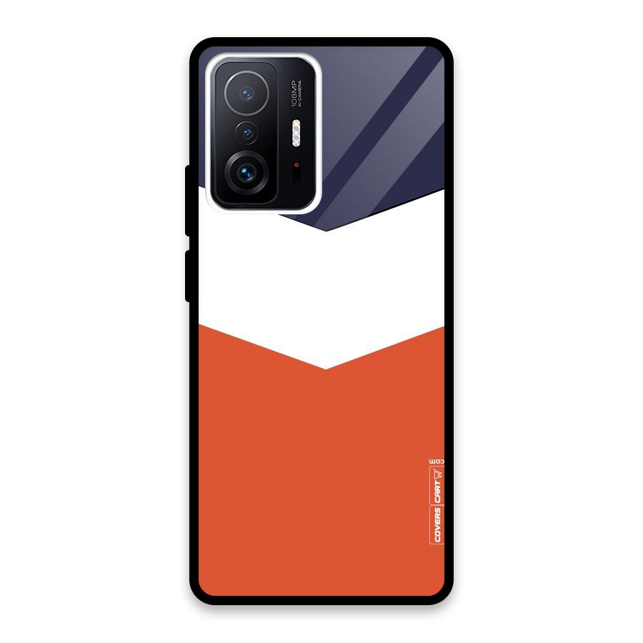 Three Colour Pattern Glass Back Case for Xiaomi 11T Pro