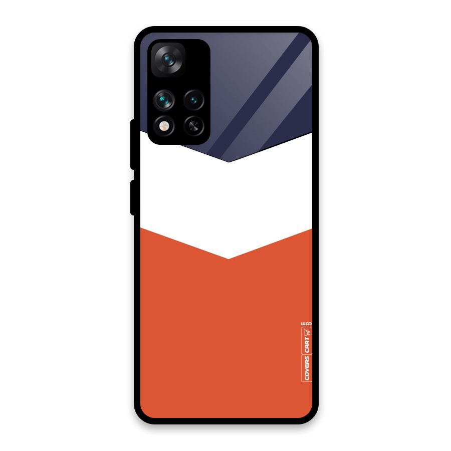 Three Colour Pattern Glass Back Case for Xiaomi 11i HyperCharge 5G