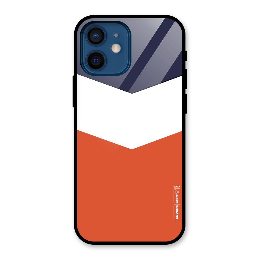 Three Colour Pattern Glass Back Case for iPhone 12 Mini