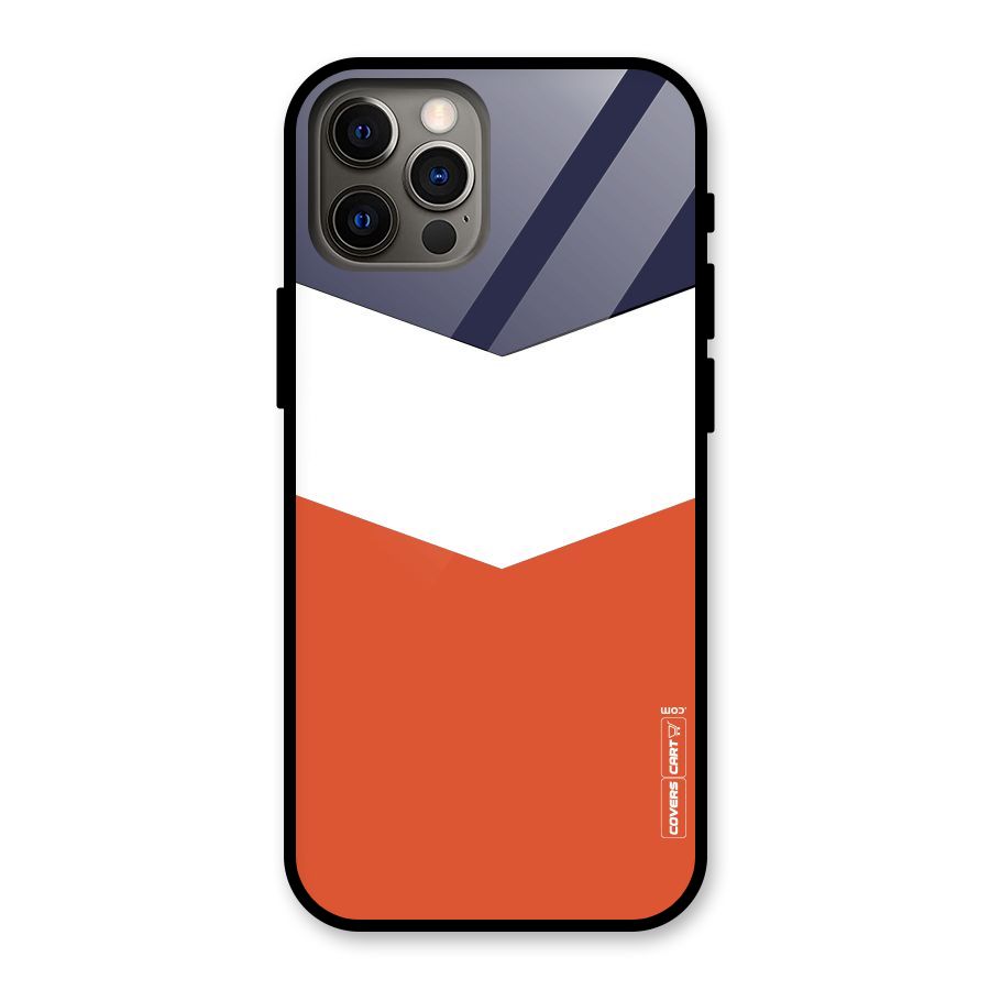 Three Colour Pattern Glass Back Case for iPhone 12 Pro