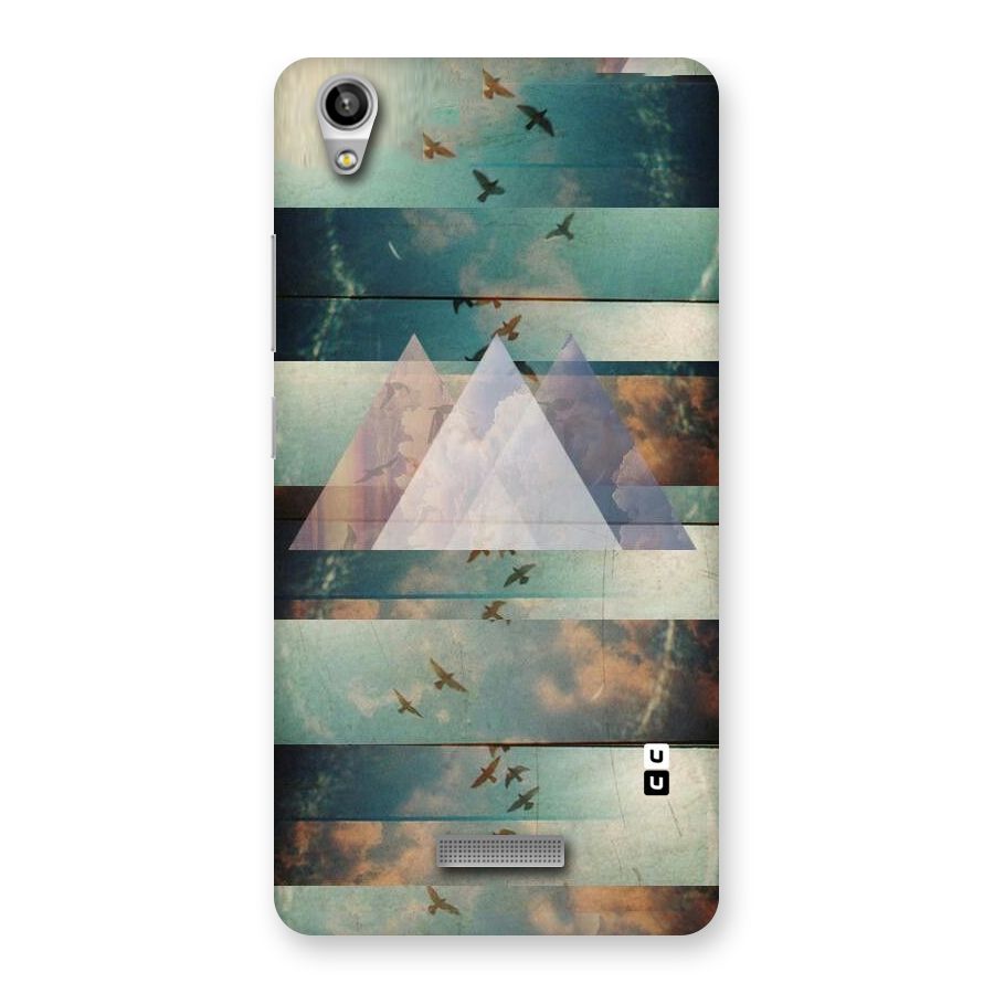Three Triangles Back Case for Lava-Pixel-V1