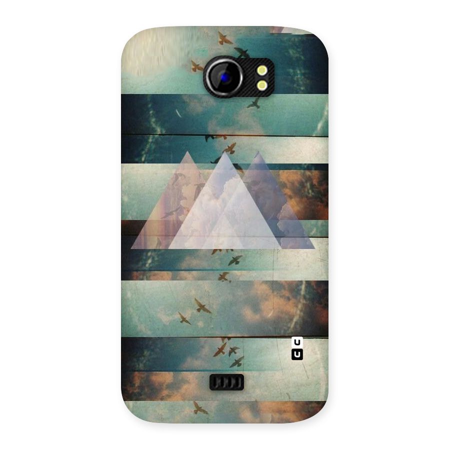 Three Triangles Back Case for Micromax Canvas 2 A110