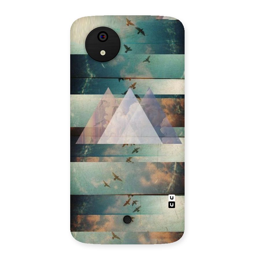 Three Triangles Back Case for Micromax Canvas A1