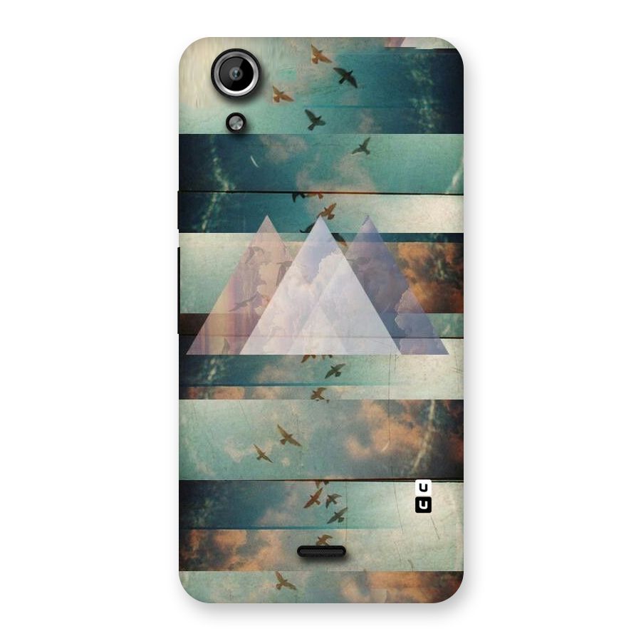 Three Triangles Back Case for Micromax Canvas Selfie Lens Q345