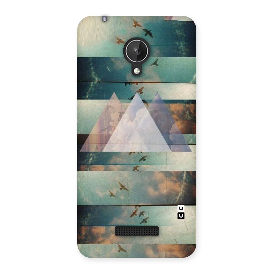 Three Triangles Back Case for Micromax Canvas Spark Q380
