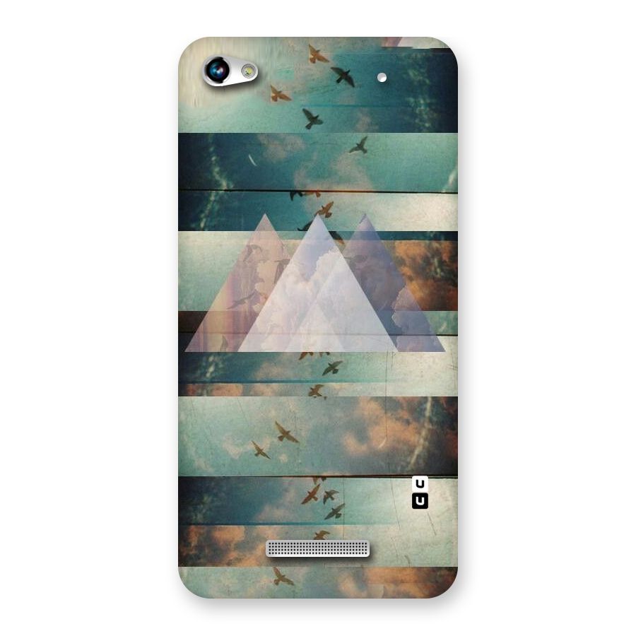 Three Triangles Back Case for Micromax Hue 2