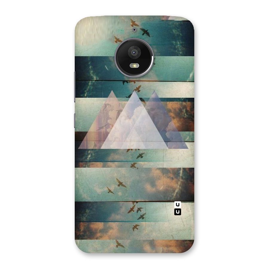Three Triangles Back Case for Moto E4 Plus