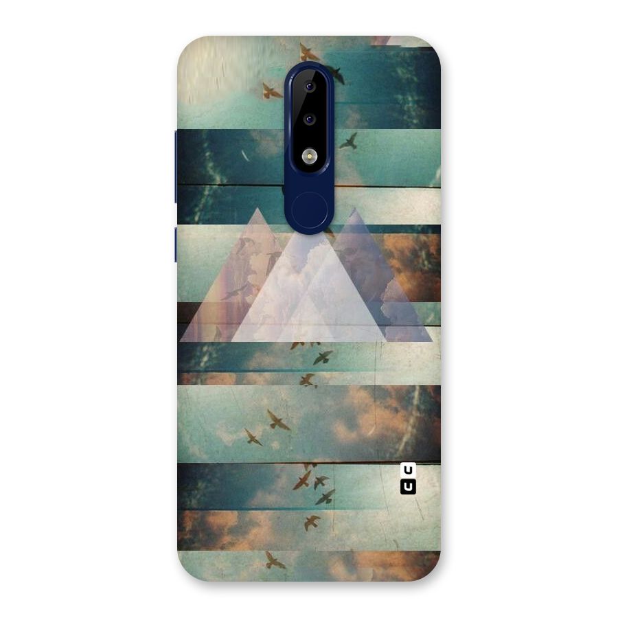 Three Triangles Back Case for Nokia 5.1 Plus