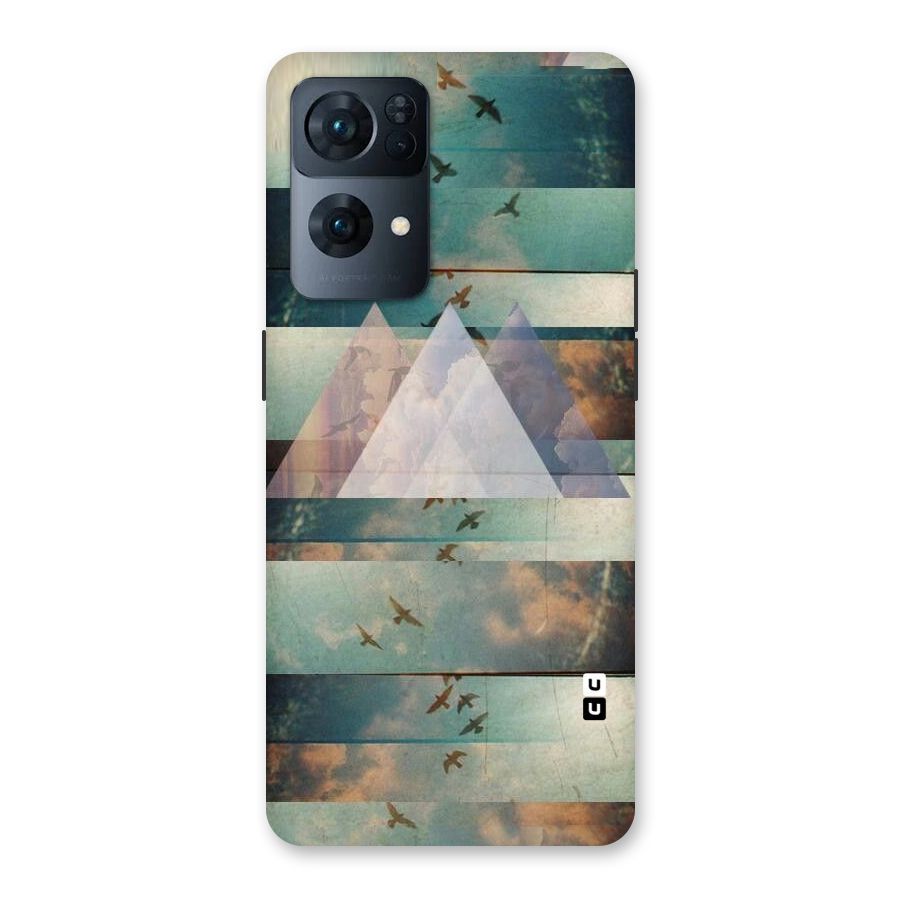 Three Triangles Back Case for Oppo Reno7 Pro 5G
